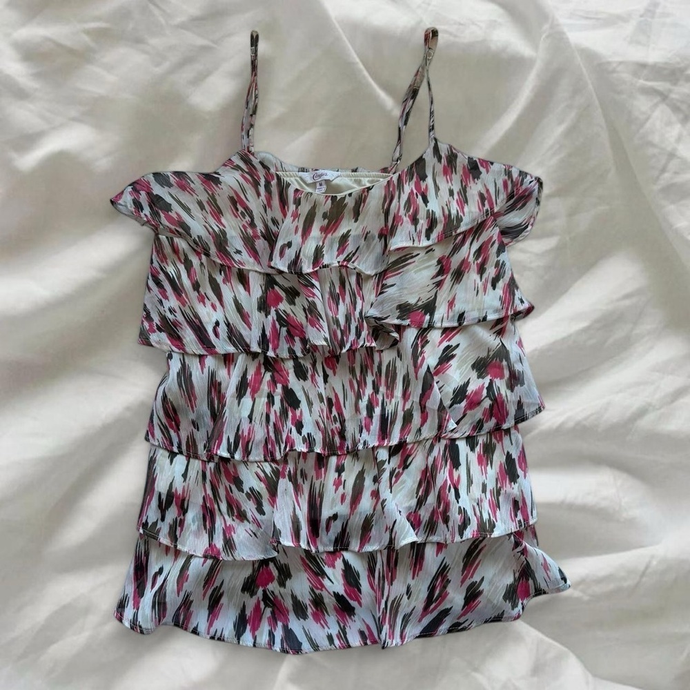 Candie's Multicolor Ruffle Tank Top - Picture 2 of 5